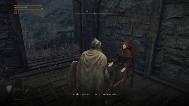 Gowry in his shack - who you must meet to start Millicent's questline.
