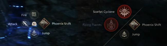 Some of the moves seen when Phoenix is equipped in FF16.