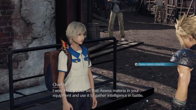Chadley is a recurring character throughout FF7 Remake, and introduces the game's very first side quest.