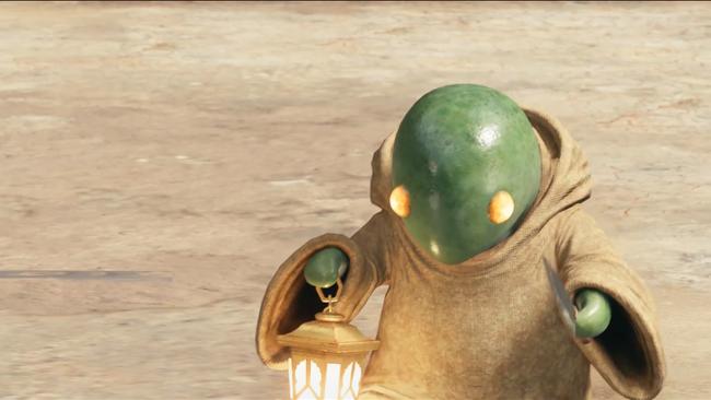 Look out, he's got a knife! Take out a Tonberry in quest 18.