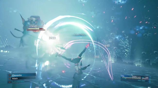 Tifa's Level 2 Limit Break, Dolphin Flurry.