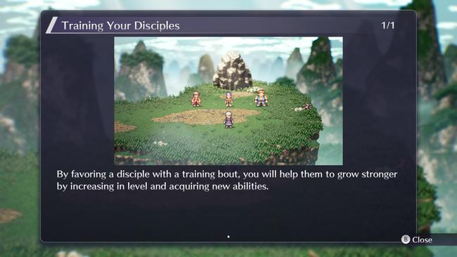 The act of training your disciples is one of the key mechanics of this chapter; and as always, Live A Live is forcing you to make some choices.