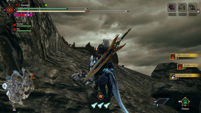 A mining point, having dispensed Allfire Stone.