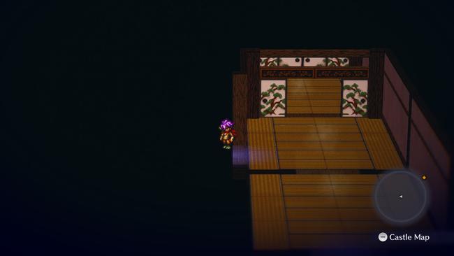 The location of a secret door needed to progress in Live A Live's Edo Japan chapter.