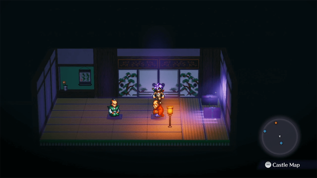 Two Shogun talking in Live A Live's Edo Japan, unaware of their dark fate.