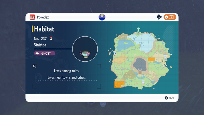 Where to find Sinistea in Pokemon Scarlet and Violet