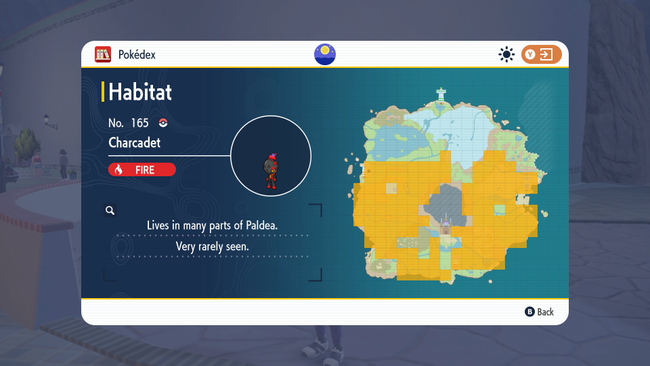 Charcadet's possible habitats