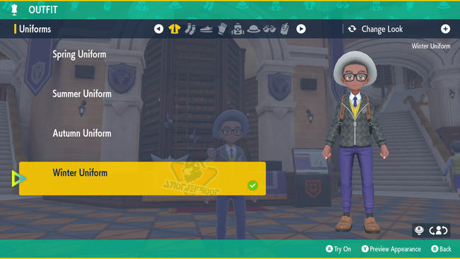 Character customization in this game leaves a lot to be desired, but you can accessorize the Pokemon Scarlet & Violet outfits.