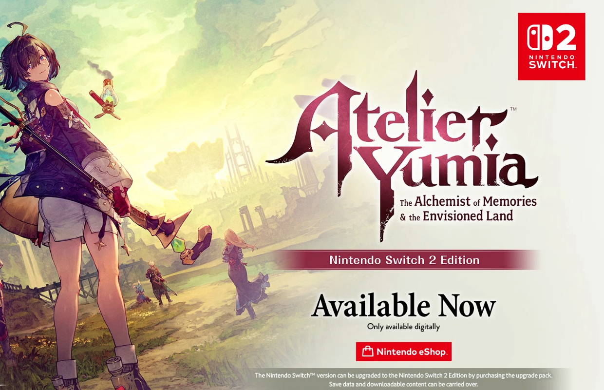 Atelier Yumia Nintendo Switch 2 Edition now available, upgrade pack for existing owners