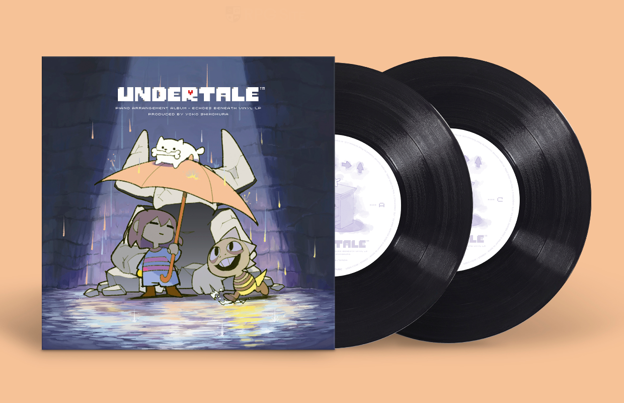 Undertale Piano Arrangement Album - Echoes Beneath and Chitei De Chill vinyl releases launch September