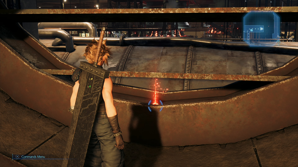 Final Fantasy VII Remake how to get the materia behind the fan and in