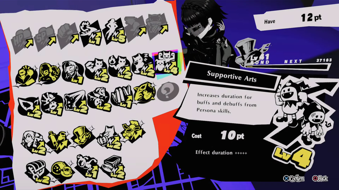 Persona 5 Strikers Bond Skills skill list, best bond skills, and how
