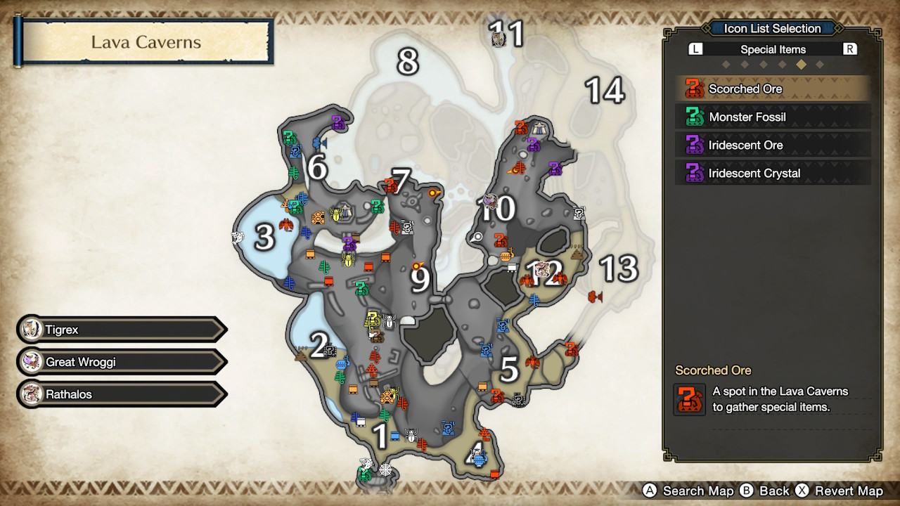 Monster Hunter Rise Sunbreak Rock Rose, King Rhino, & Bismuth Prism