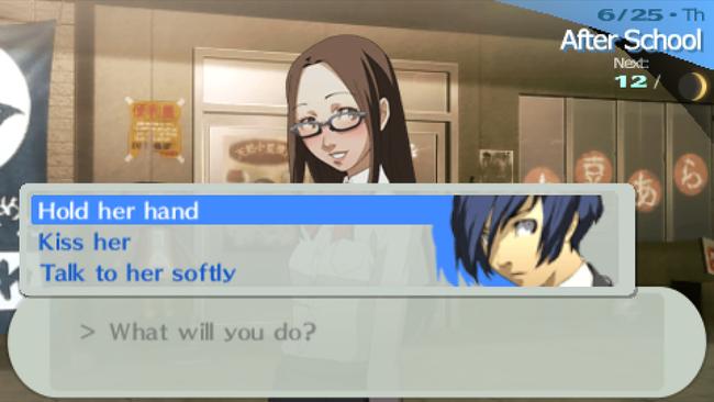 Persona 3 Portable: Chihiro (Justice) social link choices guide | RPG Site